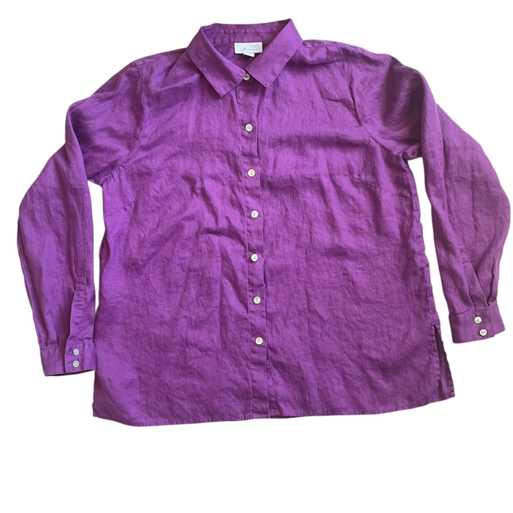 J Jill tshirt linen woman’s S petite